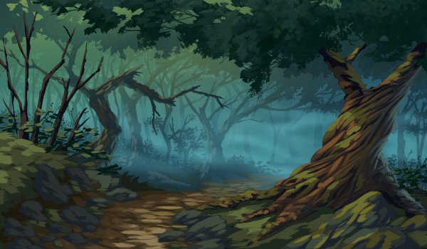 Лес иллюстрация