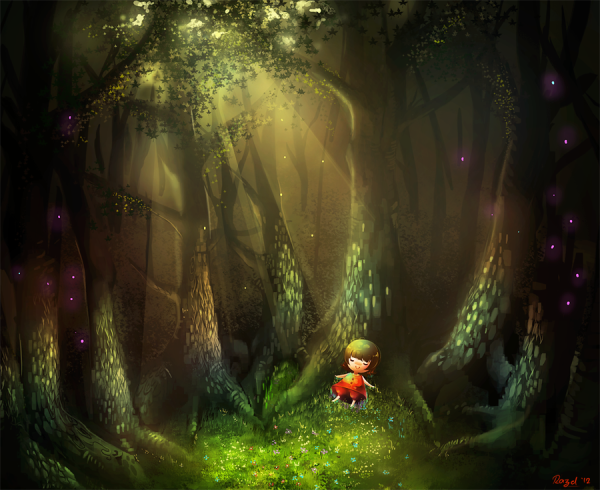 Поляна в дремучем лесу