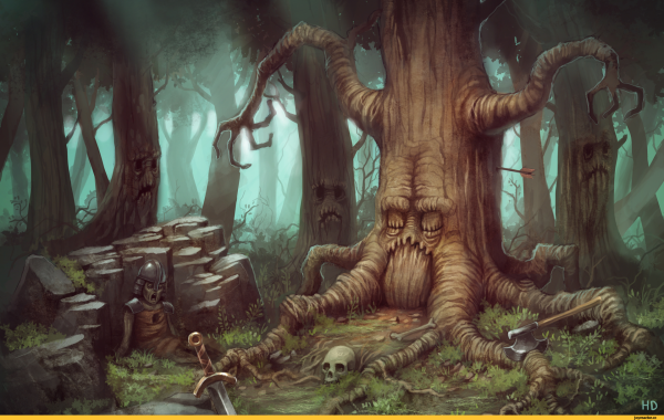 Страшные деревья фэнтези