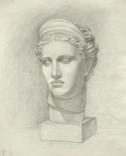 Голова Дианы, гипс (арт.10-125)
