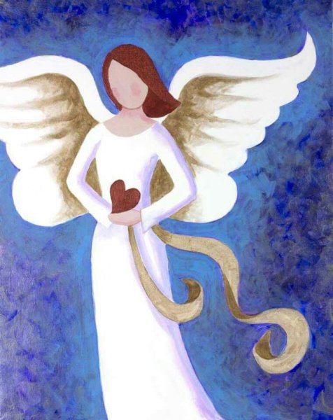 Рисунок на тему Крылья ангела детские