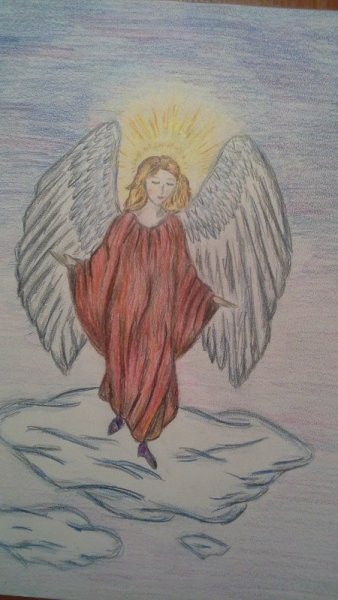 Мама ангел рисунок