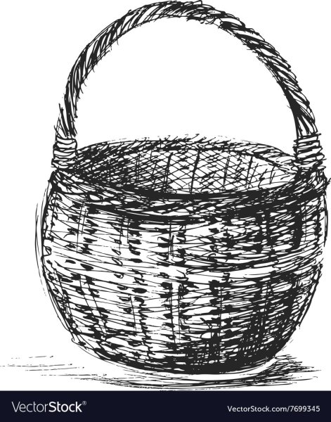 Корзина плетеная