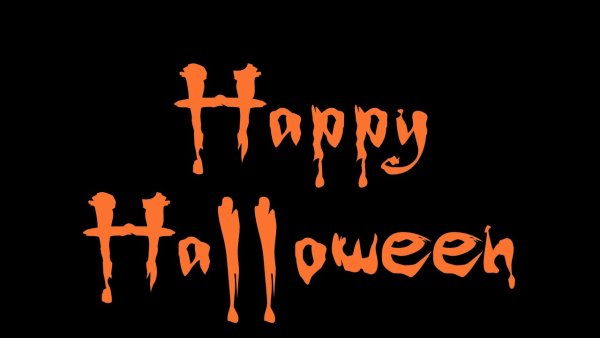 Хэллоуинская тыква с надписями