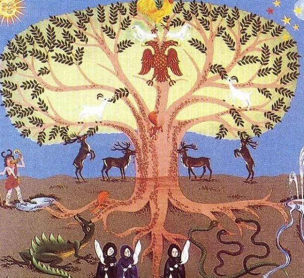 Ясень Иггдрасиль мировое дерево