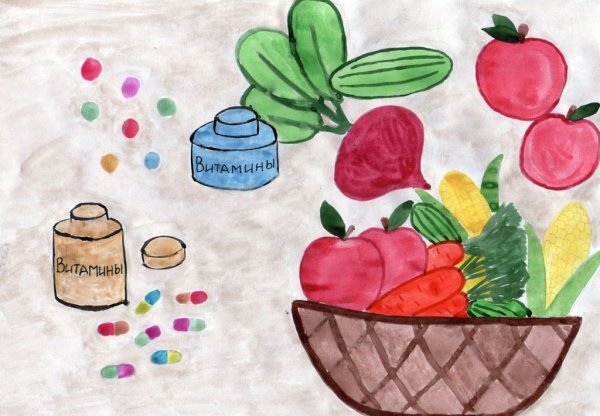 Рисование на тему продукты