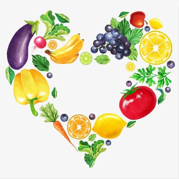 Фрукты и овощи витамины вектор