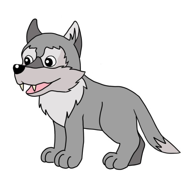 Волк картинка для детей