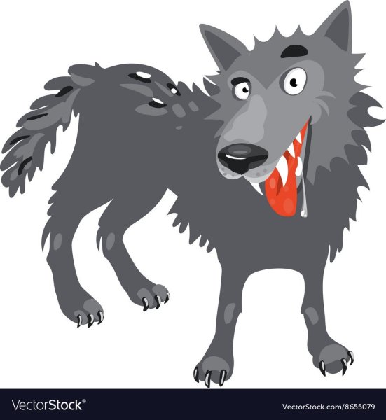 Волк без фона