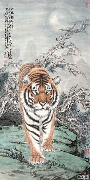 Гохуа китайская живопись тигр