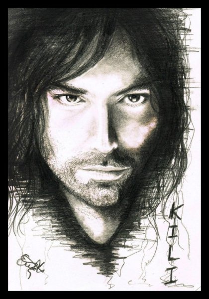 Черный Кили вили нарисованный