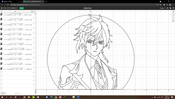 Чжун ли Геншин рисунок