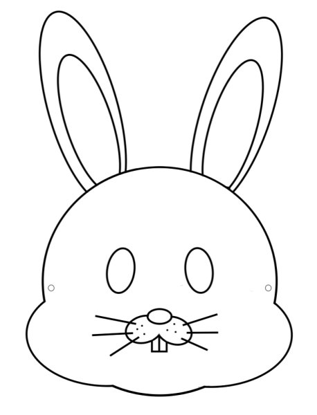 Мордочка зайца для детей