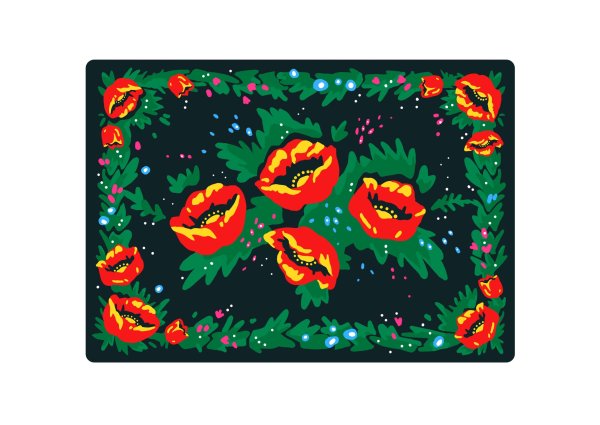 Рисование Тюменский ковер