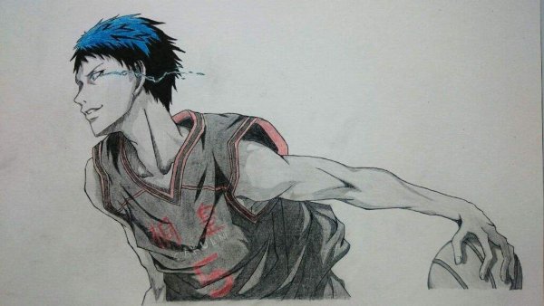 Aomine Daiki черно белый