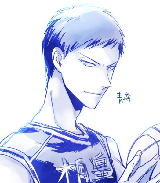 Рисунок баскетбол Куроко Аомине