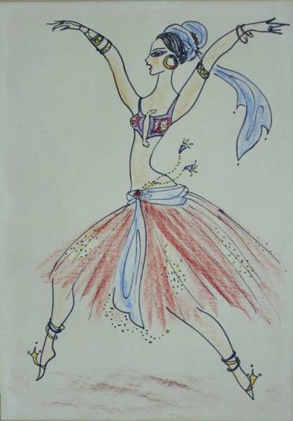 Шахерезада картина Нади Рушевой