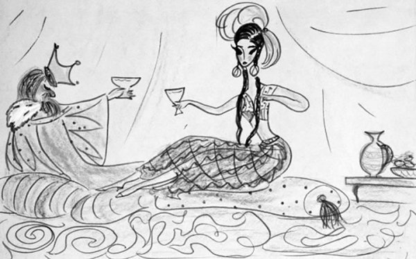 Шахерезада Римский Корсаков рисунок