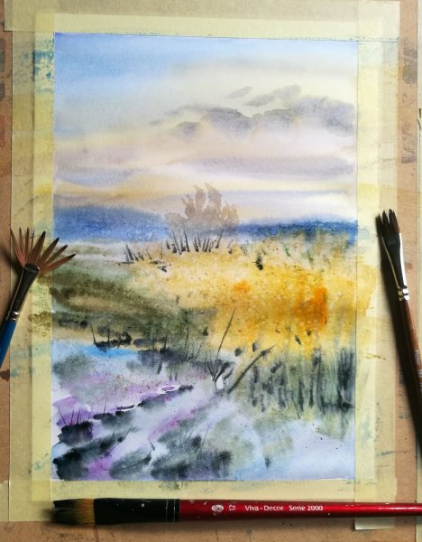 Рисунок на тему утро