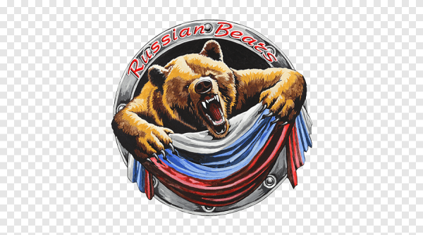 Медведь с флагом России логотип