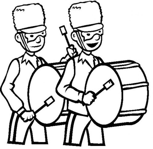 Марш раскраска