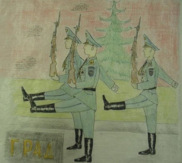 Детские рисунки марш