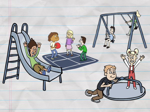 Спортивная площадка схема сбоку