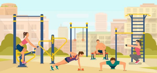 Парк в детском саду