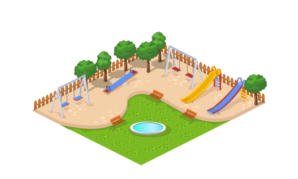 Схема физкультурной площадки в детском саду