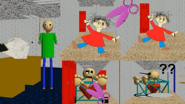 Плейтайм из игры БАЛДИ