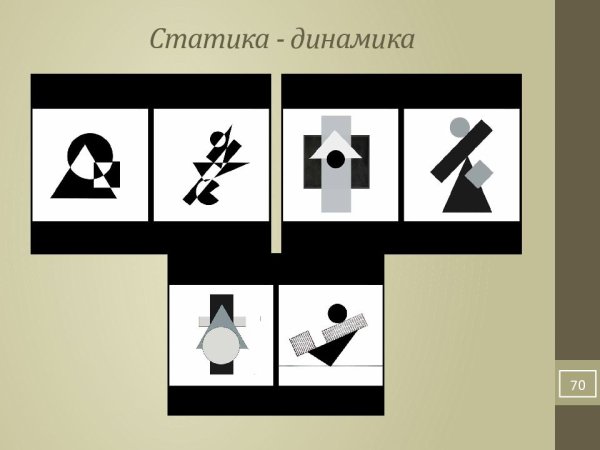 Динамичность и статичность в композиции