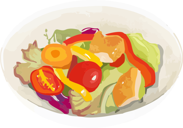 Овощной салат вектор
