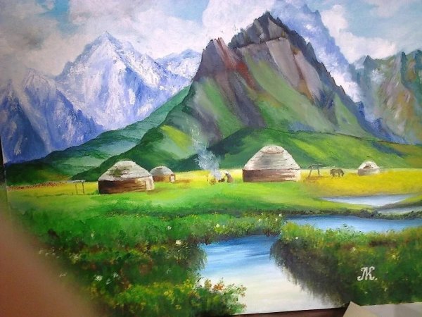 Рисование горы в детском саду