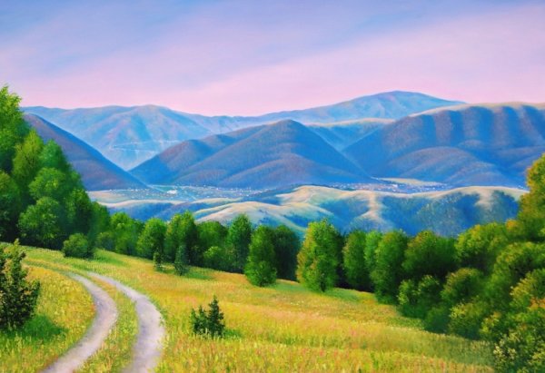 Горы мультяшные