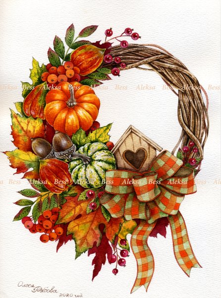 Осенний венок Анастасия Берг