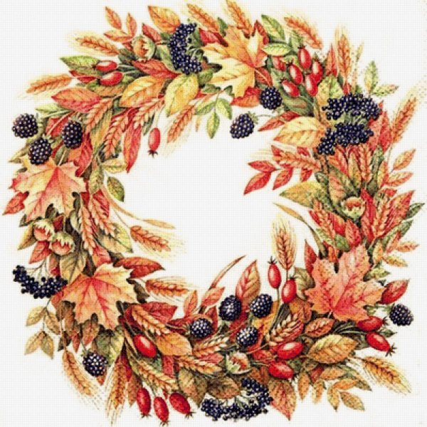 Осенний венок вектор