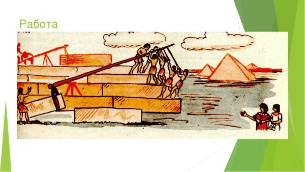 Рычаг в древнем Египте