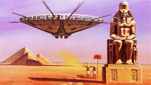 Пирамида Хеопса древний Египет арт