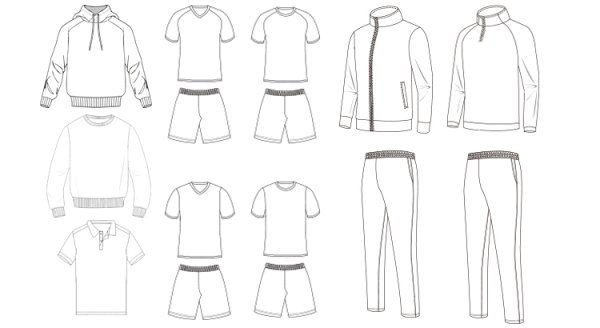 Эскиз спортивного костюма