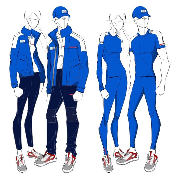Спортивный костюм карандашом