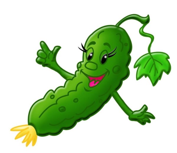 Огурец мультяшный
