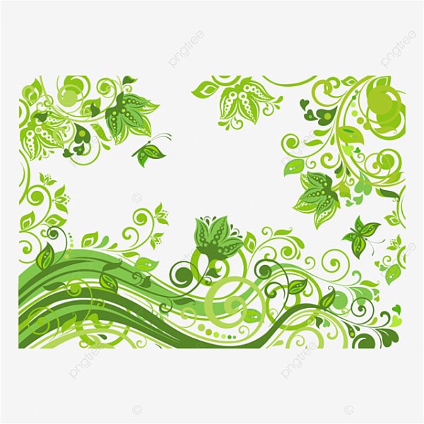 Растительный орнамент фон