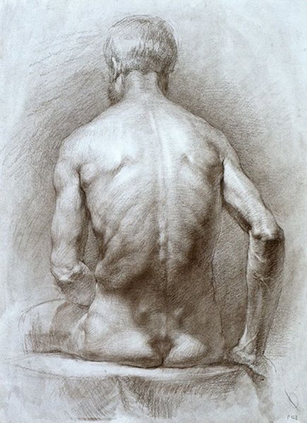 Эскиз человека в капюшоне