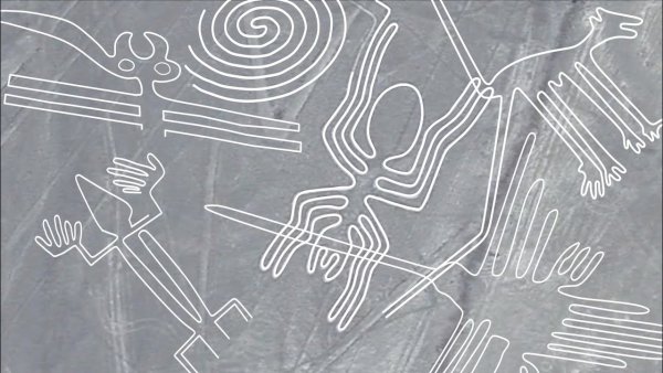 Геоглифы пустыни Наска собака