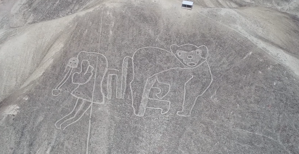 Геоглифы пустыни Наска со спутника