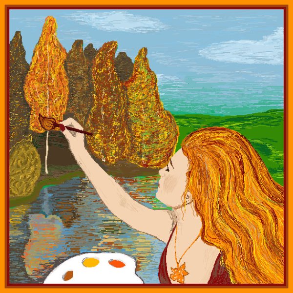 Художница осень