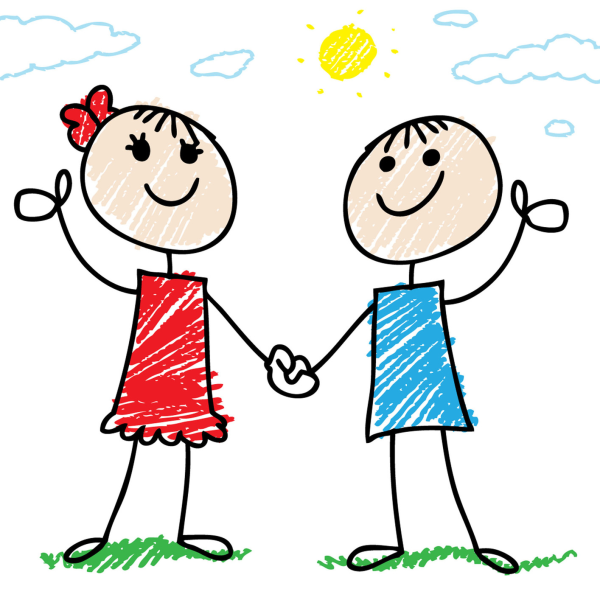 Рисунок на тему друзья