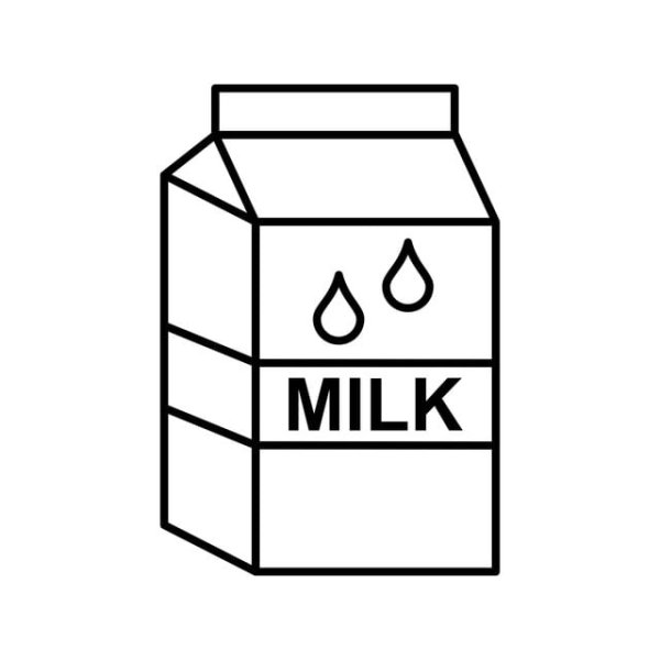 Молоко раскраска