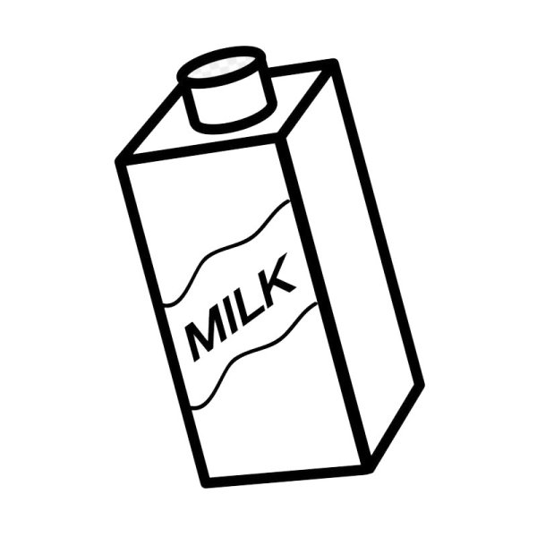 Картонная коробка молока