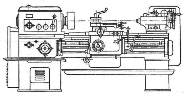1к62 токарный станок эскиз